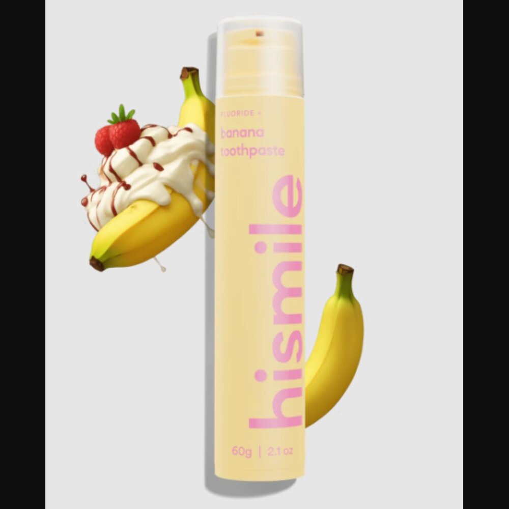 🔥3/$30 NEW & Sealed HiSmile Banana Toothpaste Full Size 60g